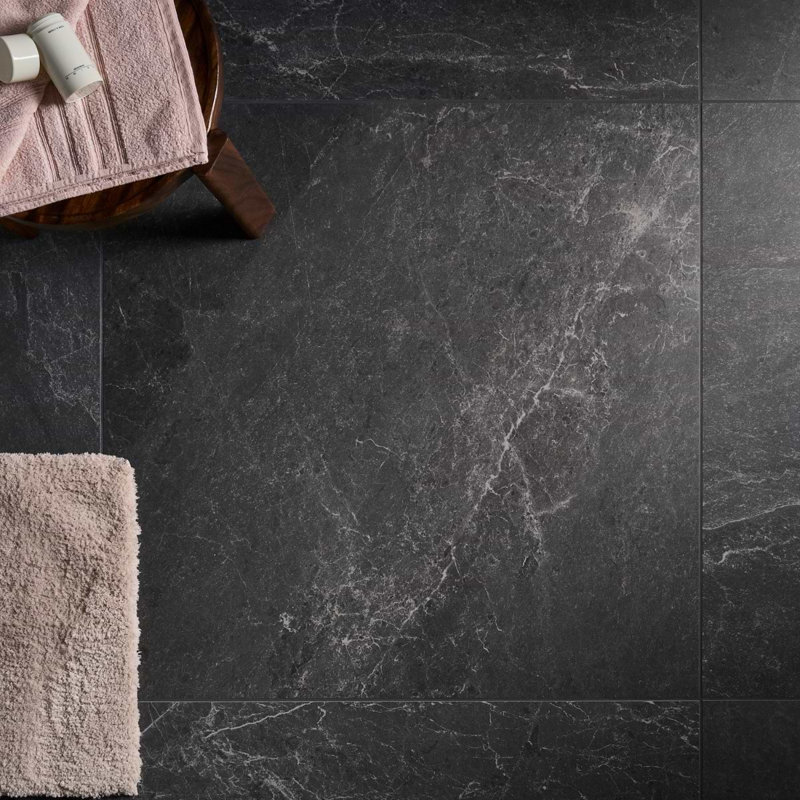 ZenTech 36x36 Matte Porcelain Tile, Graphite Gray