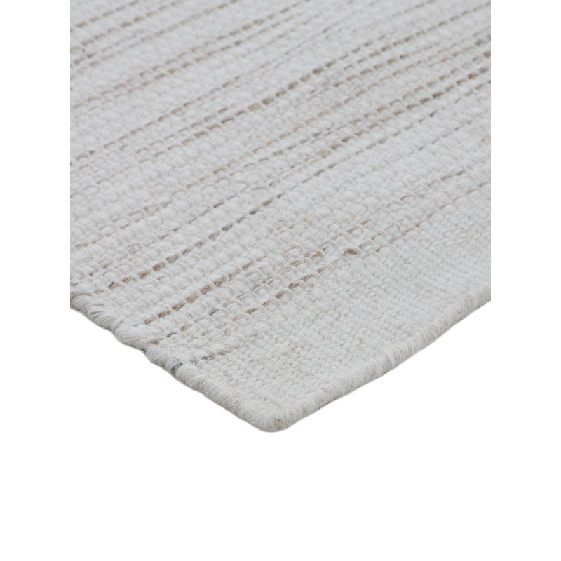 Mona Striped Cotton Hand Woven Area Rug, Rectangle 200 x 290cm