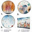 Popart Urban Cityscape II - art mural en métal City Art Deco-367585501