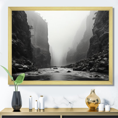 " Canyon Photo Veiled In Fog I "