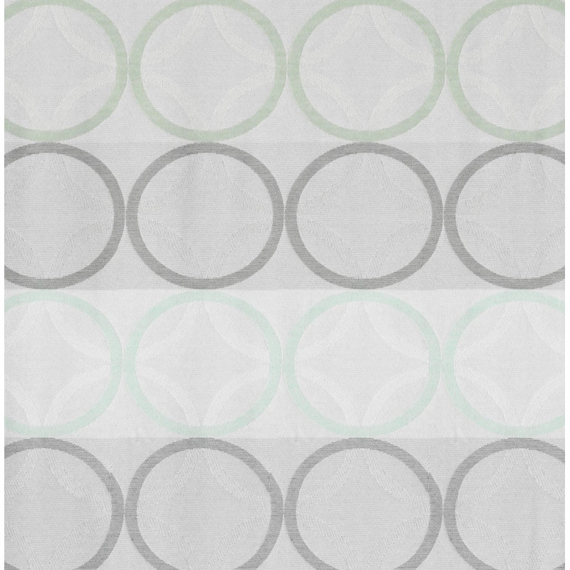 Deguzman Room Darkening Curtain Single Panel, 225cm H x 60cm W, Blue/Green/Light blue