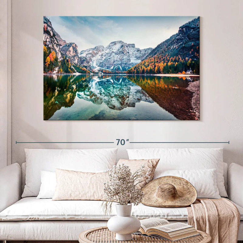 Paysage d'Alvord Lake Braies, H 34 po x l 51 po
