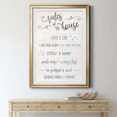 " Rules Of The House "