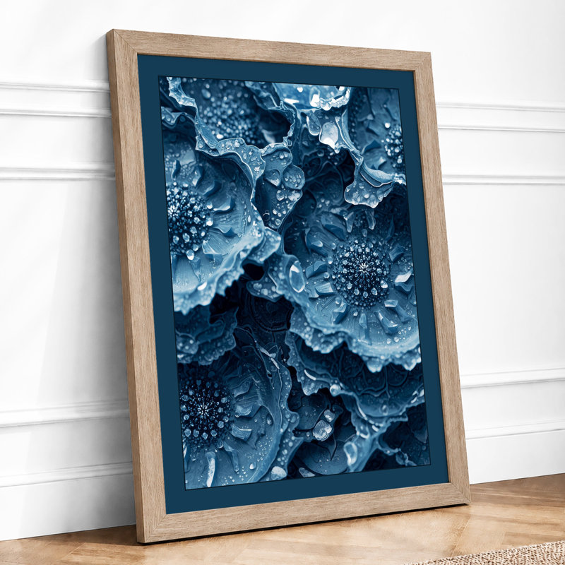 Fragmented Ice Minimalist - Print, Oak, A4 - 29.7 x 21.0 cm