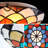 Vintage Flush Mount Ceiling Light - 16" Tiffany-Style Stained Glass, Perfect For Hallway Or Bedroom