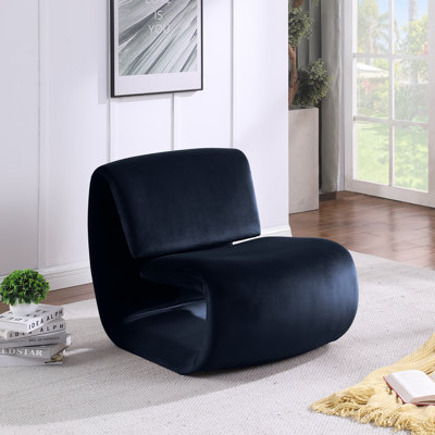Fauteuil d'appoint en velours Koco