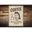 Plaque en aluminium Witty Coffee-58203524