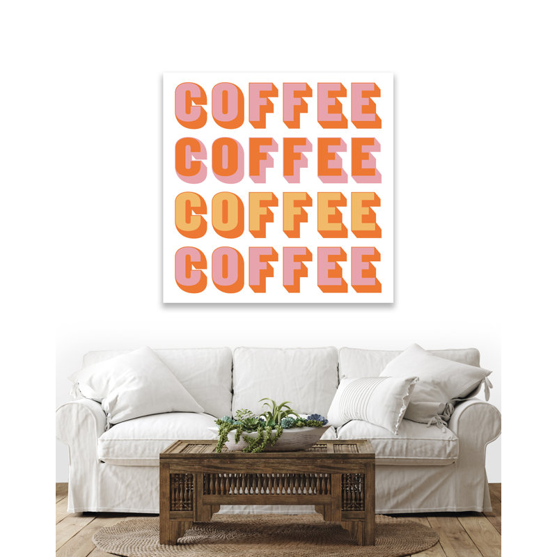 Yaffa G " Coffee ", 41" H x 39" W, Wrapped Canvas