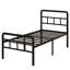 Base de lit en métal 18 po avec tête et pied de lit-2103921868