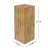 Wood-Look Square-Column Mgo End Table,  H33.75",Wood-Like Distressed Finish, Mix With Different Heights, Indoor Outdoor Use-2012152803-2012152806
