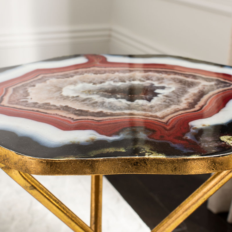 Table de bout Agate, Marron