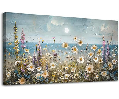 Art mural pour salon, décoration murale de ferme pour chambre à coucher, bureau, décorations murales abstraites, fleurs, paysage, photos murales, art sur toile, chambre moderne, décoration intérieure, affiches, 20 x 40 po