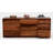 Oliver Walnut Solid Wood 76 " W 9 - Drawer Dresser