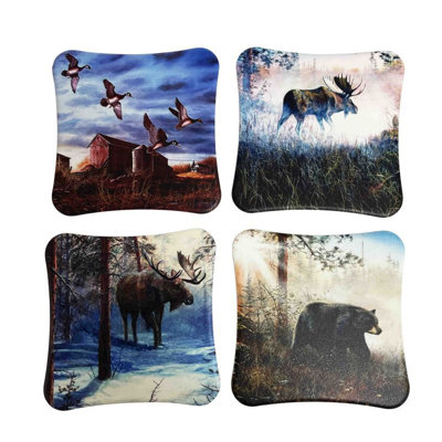 Ensemble de sous-verres carrés 4 pièces