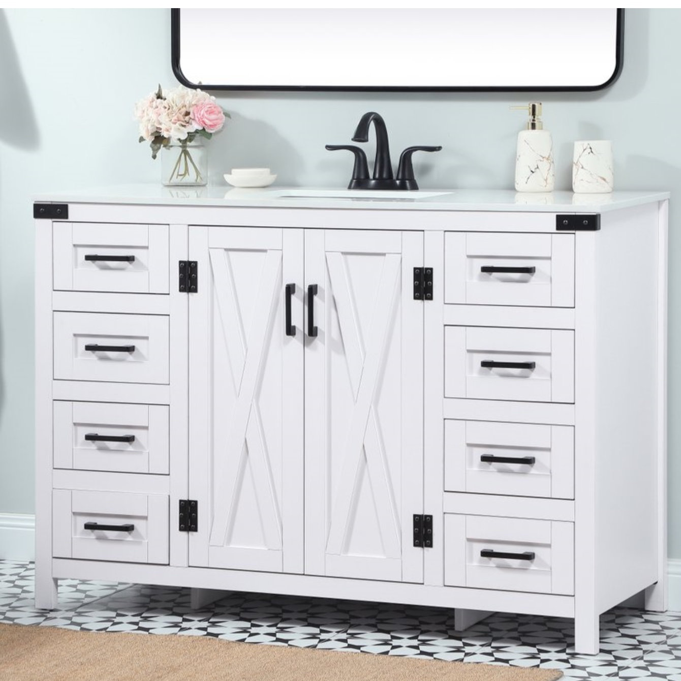 Slayton 48'' Single Bathroom Vanity, White