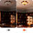 3 - Lights Tiffany-Style Stained Glass Flush Mount Lighting