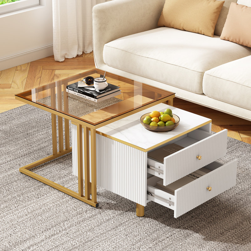 Azarria Coffee Table with Storage