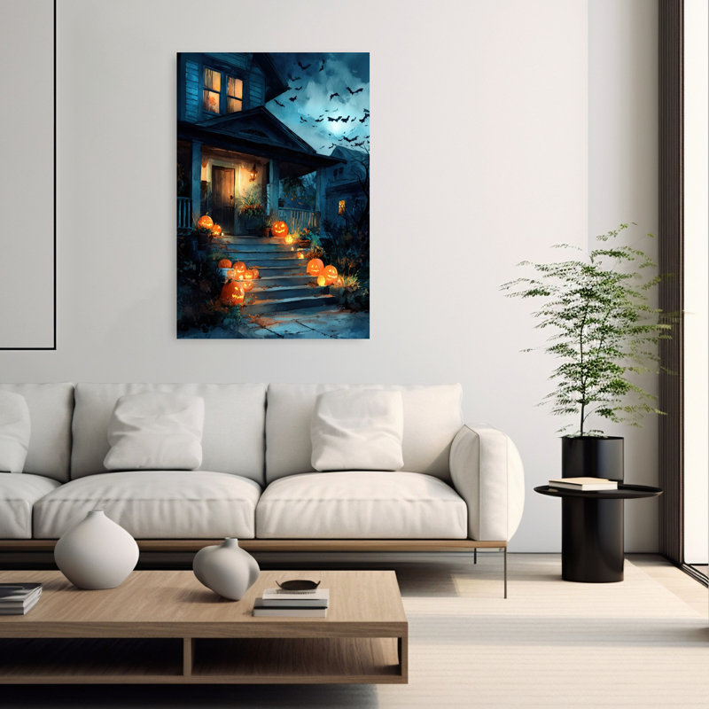 Spooky Halloween Porch, 60" H x 40" W