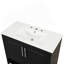Meuble-lavabo moderne simple avec lavabo, armoire de salle de bain multifonctionnelle avec portes