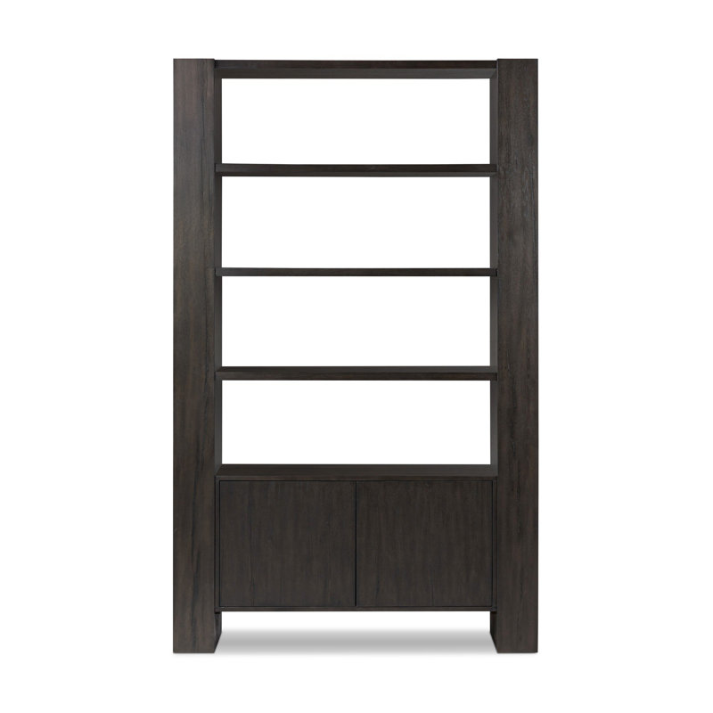 Fisher Bookcase-Smoked Black Veneer, Smoked Black Veneer