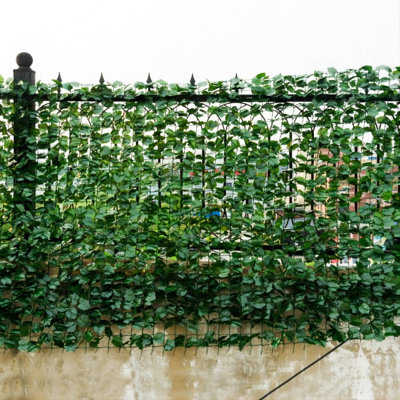 Faux Ivy Hedge Plastic