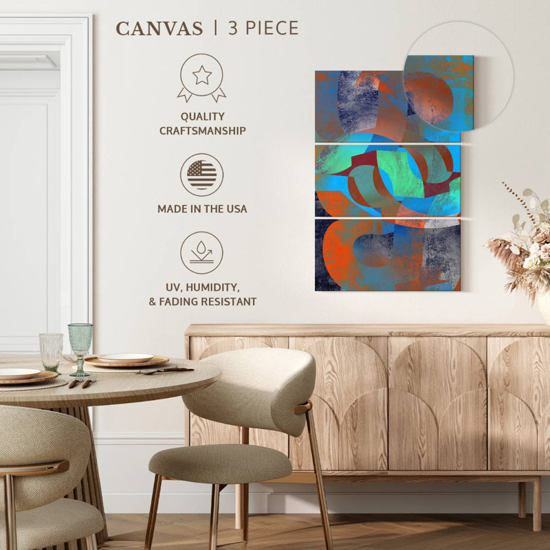 Avery Contemporary géométrique XV, H 32 po x l 20 po