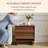 2-Pcs Modern Nightstand With Storage, Bedside Table For Bedroom