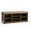 Banc de rangement pour chaussures 39,4 "avec coussin et tablettes réglables-1071579340