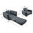 Intex Inflatable Pull Out Sofa Chair Sleeper 26" with Built-in Cupholder