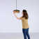 Luminaire suspendu tambour 1 lumière DEL 1 lumière