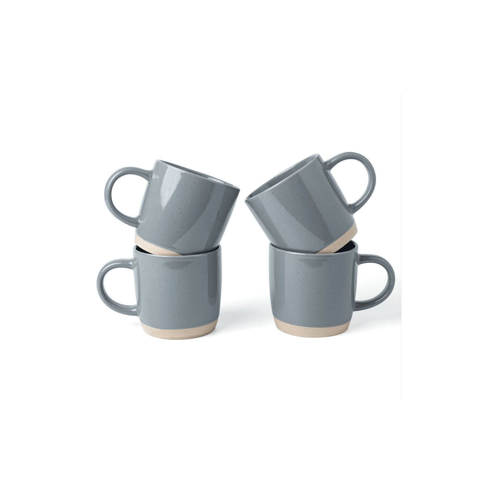 Daytona Stoneware Coffee Mug, Dark Gray