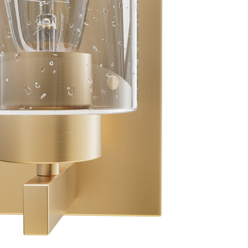 Hartland Aluminum Metal Armed Wall Sconce, Alturas Gold