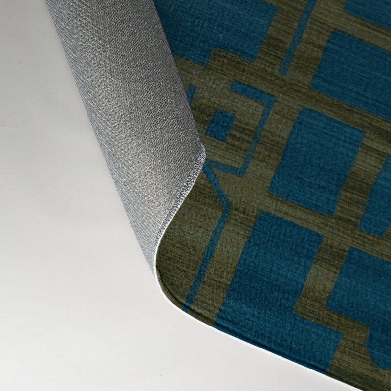 Tapis brun intérieur et extérieur Trellis, Rectangle 5 pi x 7 pi