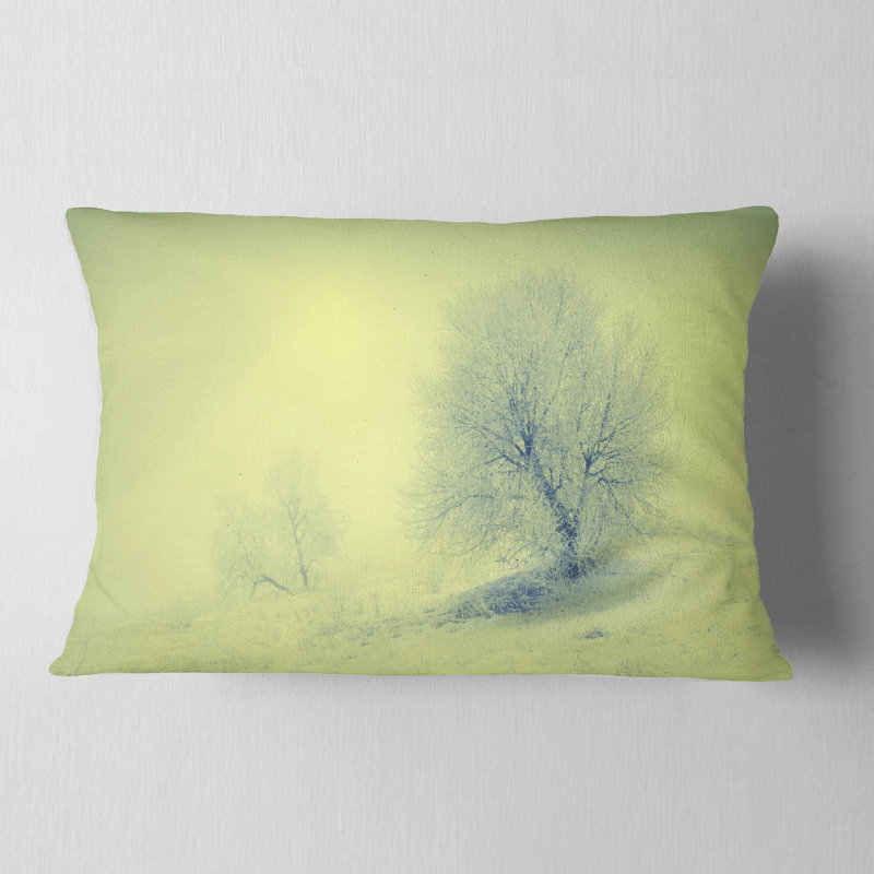 Coussin lombaire imprimé Winter Snow Valley