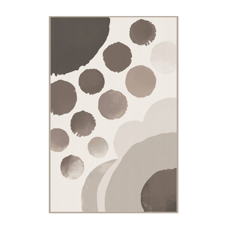 Tapis beige moelleux doux et moelleux Cropsey, 7 x 9
