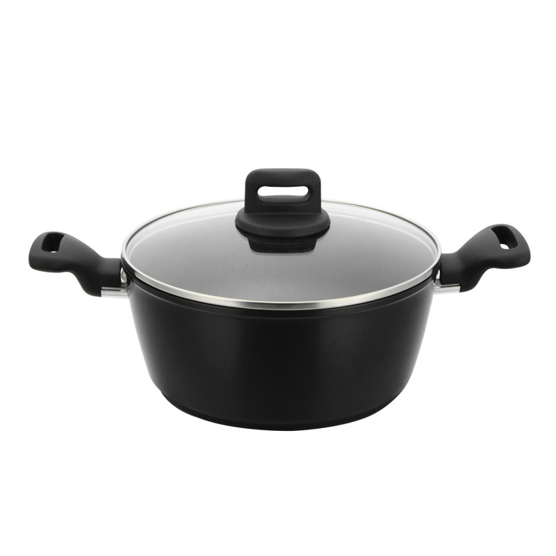 ZOYA 8 - Piece Non-Stick Cookware Set, Black