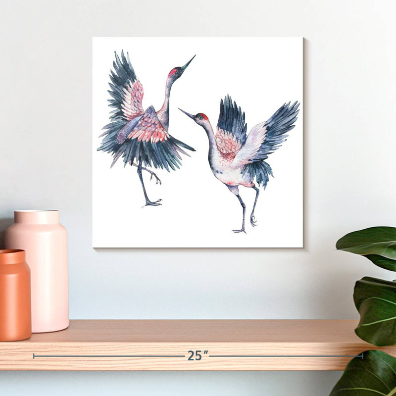 Crowle Crowned Cranes, 16" H x 16" W