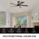 132.1cm 5 - Blade LED Ceiling Fan with Remote Control and Light Kit Included