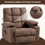 Fauteuil inclinable manuel pivotant avec chauffant et massage Knupp-86183568