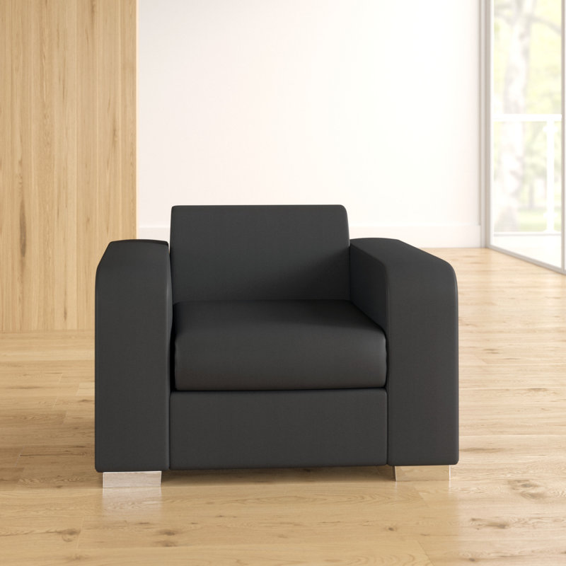 Bjoern Upholstered Armchair, Black