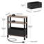 Slim With Charging Station Side Table-1336183164