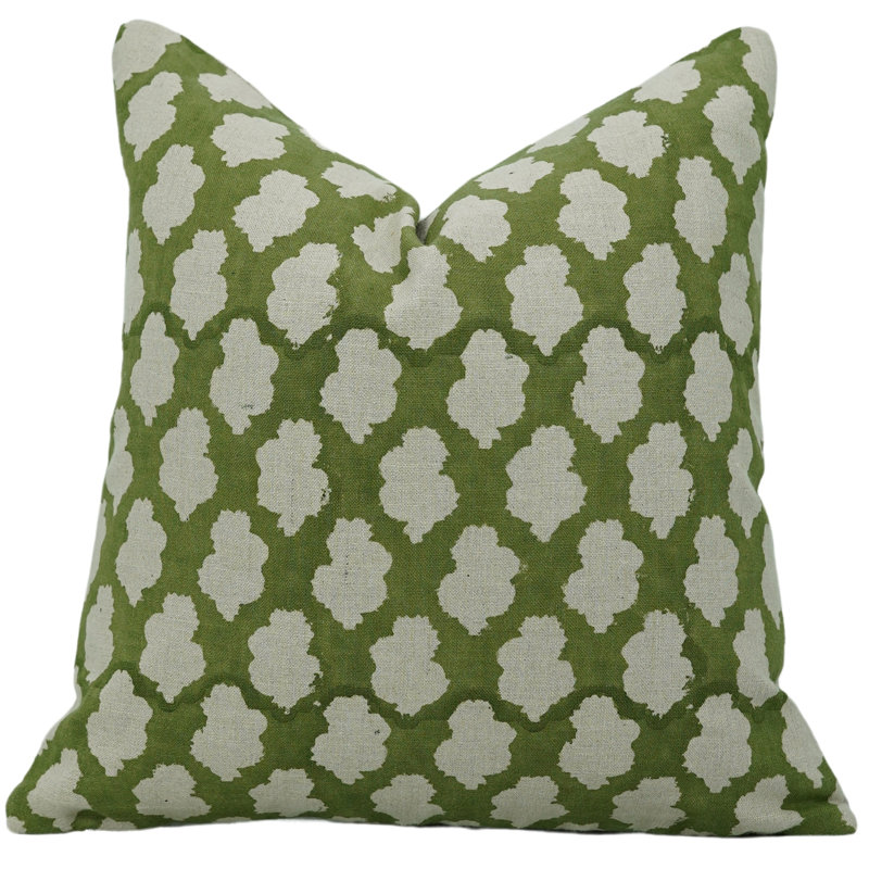 Housse de coussin Fabividine avec motif floral Boho Home Accent Soft Taie d'oreiller salon Ruatic Block Print Case (Badal)