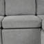 Fauteuil convertible en chenille Isolde 35,4 po avec ports USB et porte-gobelets