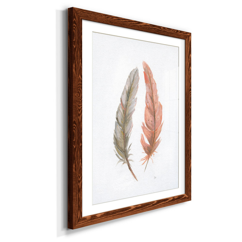 Plumes douces - Reproduction d'art sur papier encadrée, H 44 po x l 31 po x P 1 po, Érable