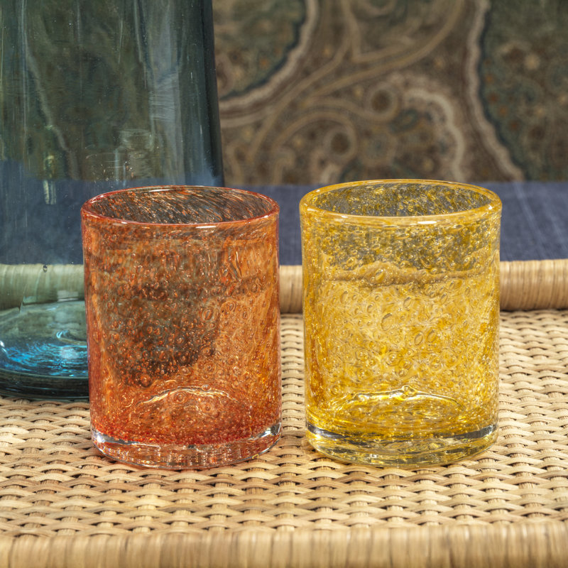 Ensemble de verres en verre 4 pièces Northfleet, Jaune