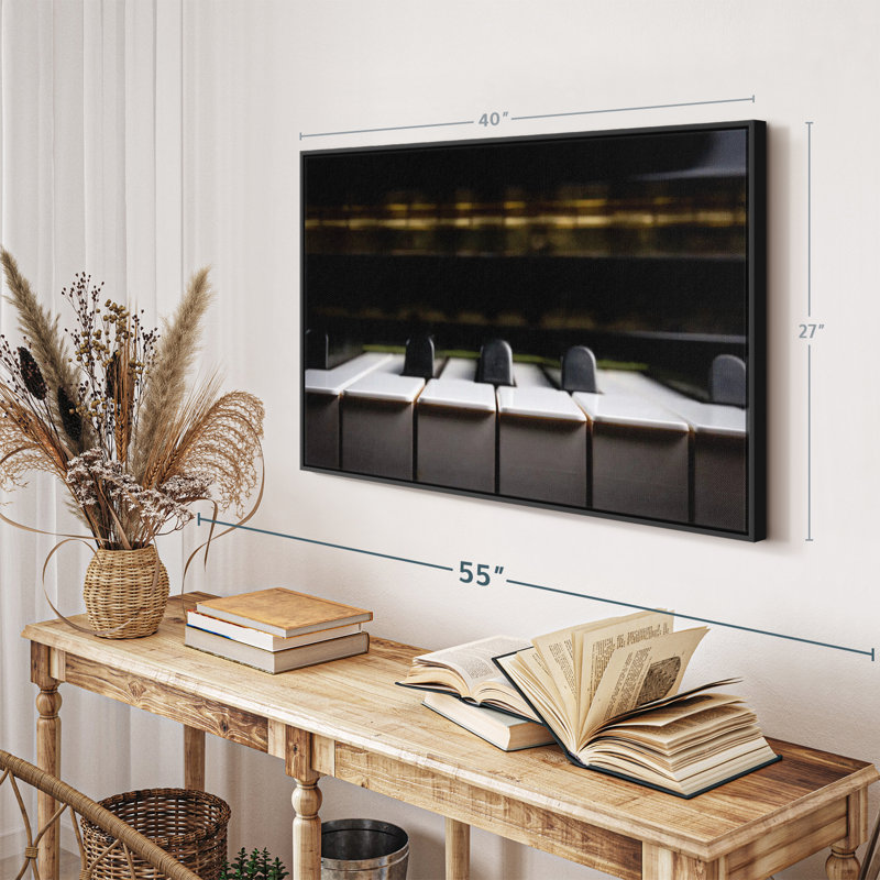 Old Piano Keys Canvas Print