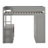 Jaslena Kids Loft Bed with Drawers-1002981862-1002981915