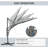 SaintCroix 2.9m Cantilever Parasol-61944334