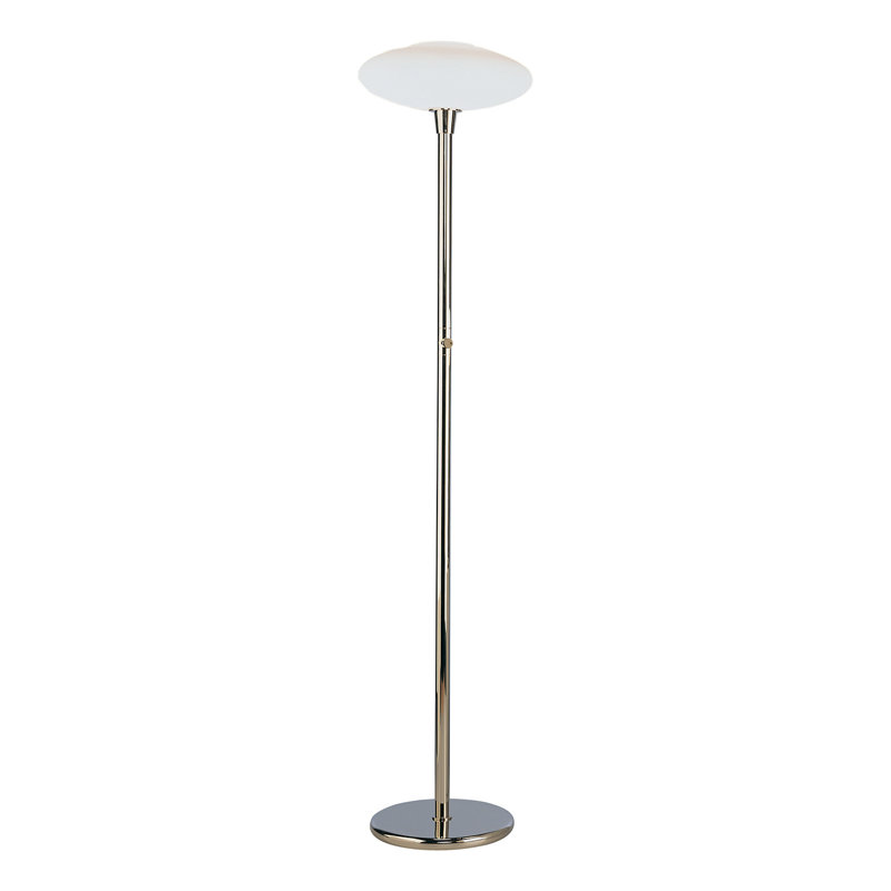 Ovo 66'' Deep Patina Bronze Traditional Floor Lamp, Polished Nickel