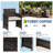 4-Piece Patio Furniture Set, PE Rattan Outdoor Conversation Set with Cushions & Tempered Glass Table, All-Weather Wicker Patio Table and Chairs Set for Patio, Porch, Backyard, Brown and Beige-1415524249